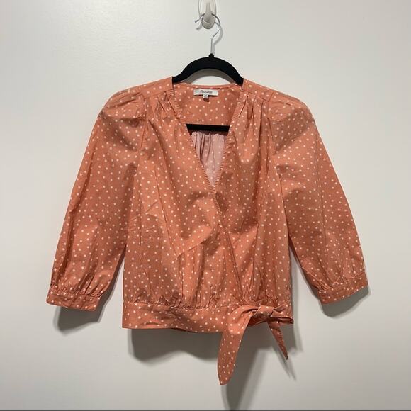 Madewell Star Scatter Wrap Blouse Size XS - Picture 3 of 11